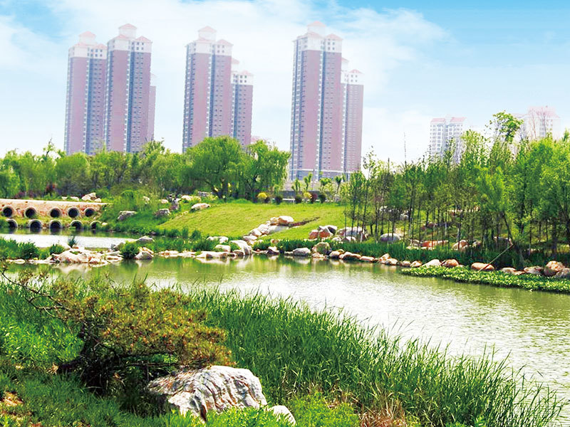 煙台逛蕩河綠帶公園